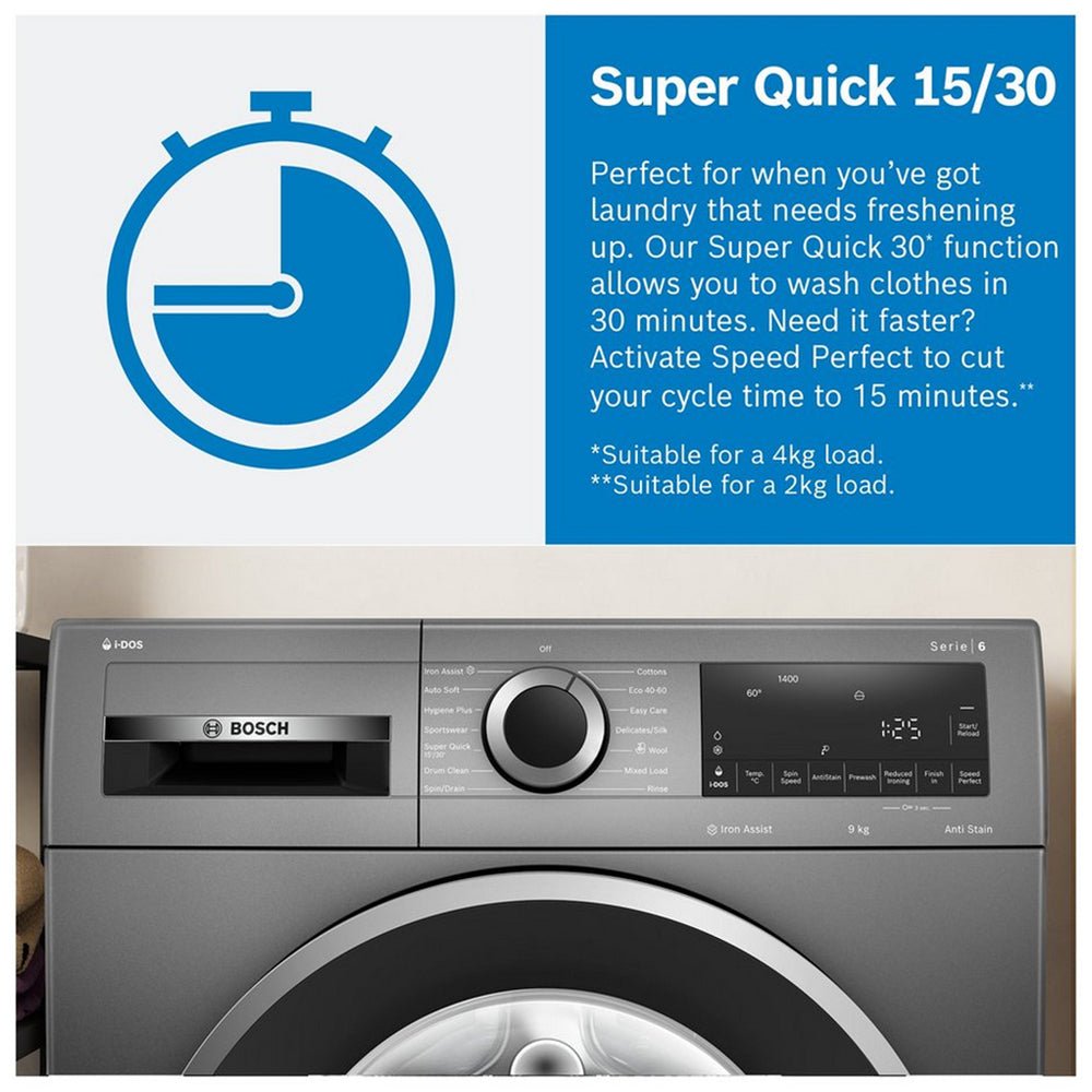Bosch WGG254Z0GB Series 6 10kg 1400 Spin Washing Machine White