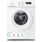 Comfee CFE12EW80/W-UK 8kg 1400rpm Slim 48cm Freestanding Washing Machine, Steam Wash, Inverter Motor, White