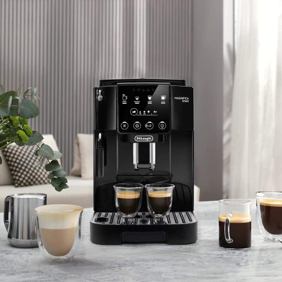 De'Longhi Magnifica Start ECAM222.20.B Bean to Cup Coffee Machine – 15 Bar, Milk Frother – Black
