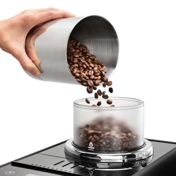 De'Longhi Rivelia EXAM440.55.B Bean to Cup Coffee Machine, LatteCrema Hot, 16 Drinks, 19 Bar, Onyx Black