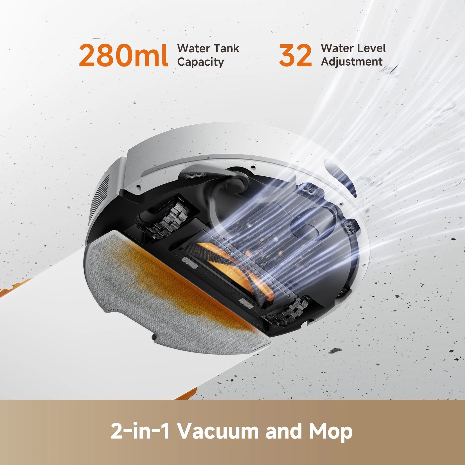 Dreame D20 Air Plus RLF41GD Robot Vacuum & Mop – 20,000Pa, LiDAR, Auto-Empty Base – White