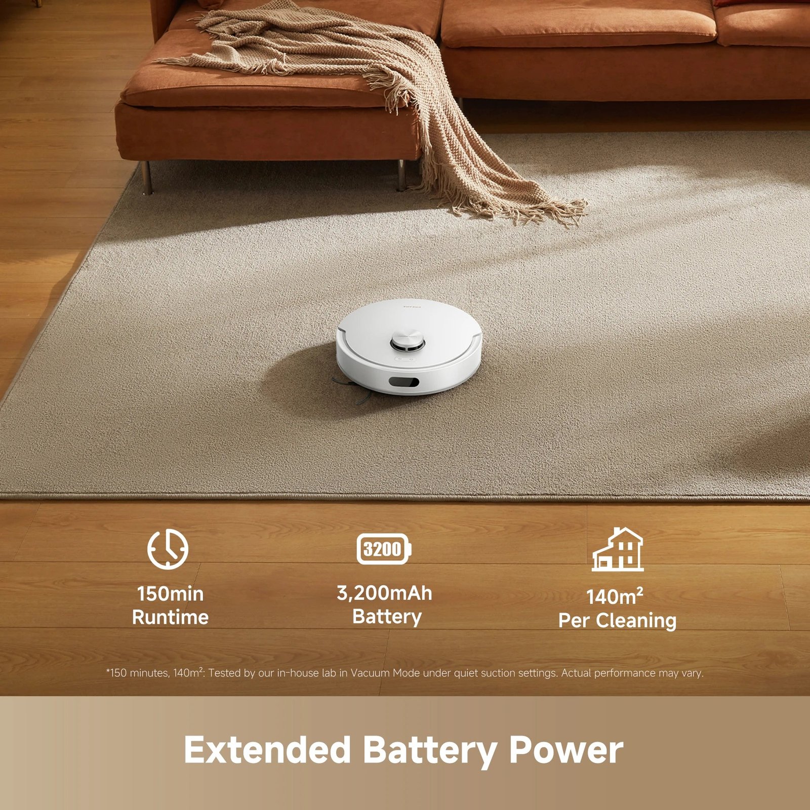Dreame D20 Air Plus RLF41GD Robot Vacuum & Mop – 20,000Pa, LiDAR, Auto-Empty Base – White
