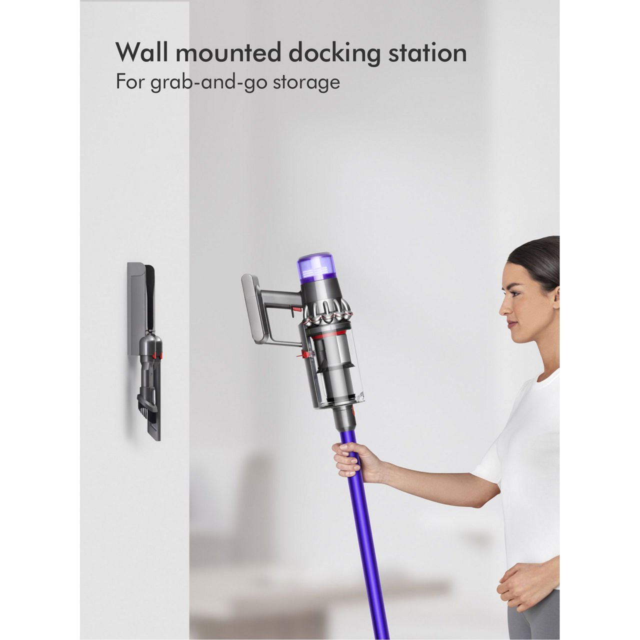 Dyson V11 Absolute Cordless Stick Vacuum Cleaner, Nickel/Blue, Up to 60 Min Run Time, 0.76L Bin, LCD Screen