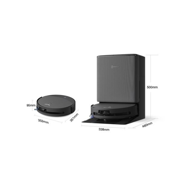 ECOVACS DEEBOT T90 PRO OMNI Robot Vacuum & Mop, 30,000Pa, 27cm OZMO ROLLER 3.0 Mop, OMNI Station - Black