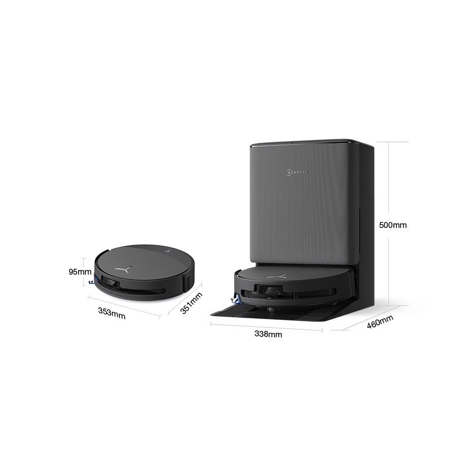 ECOVACS DEEBOT T90 PRO OMNI Robot Vacuum & Mop, 30,000Pa, 27cm OZMO ROLLER 3.0 Mop, OMNI Station - Black