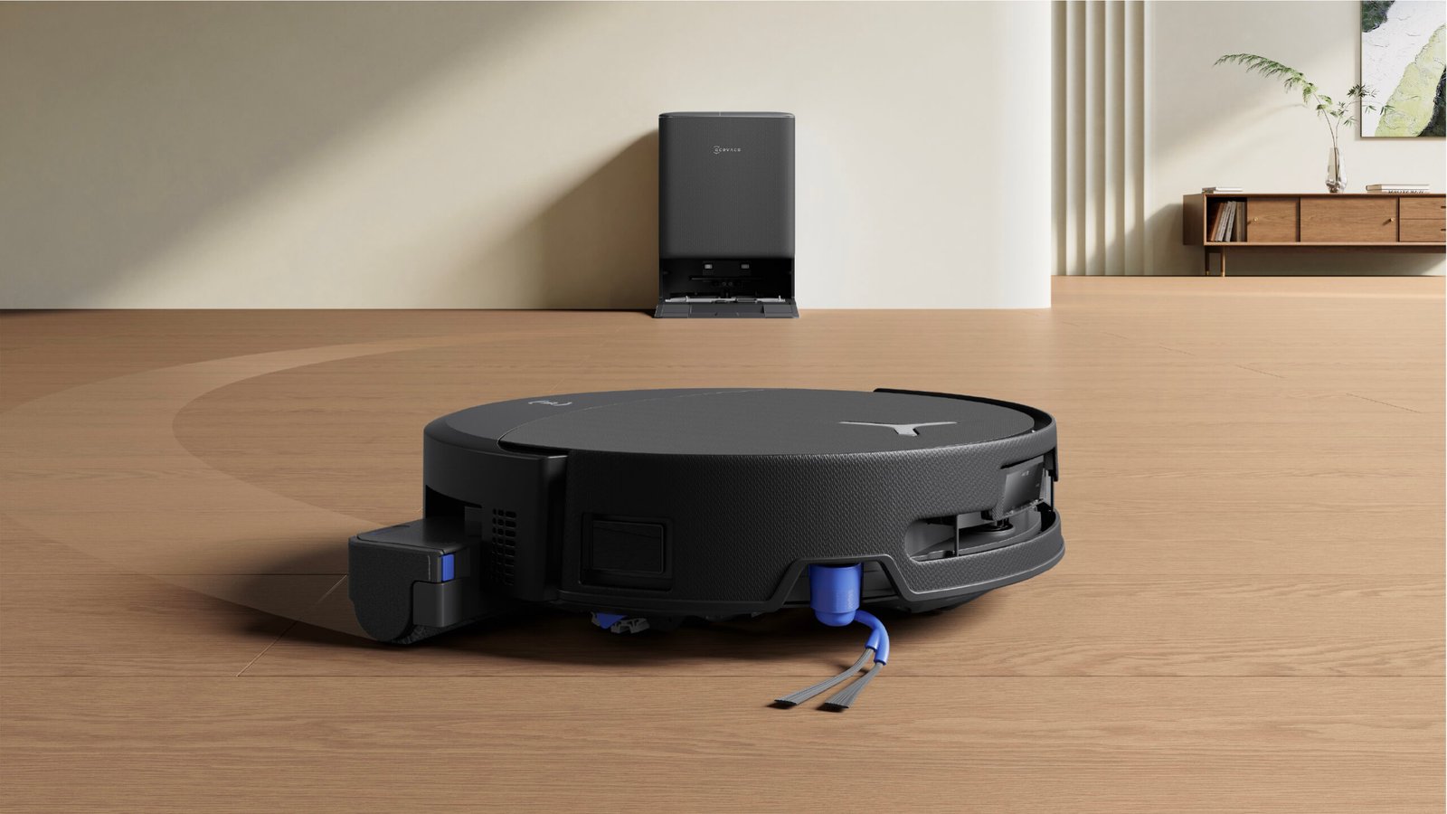 ECOVACS DEEBOT T90 PRO OMNI Robot Vacuum & Mop, 30,000Pa, 27cm OZMO ROLLER 3.0 Mop, OMNI Station - Black