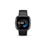 Fitbit Versa 4 Smartwatch 40.5mm Bluetooth Black/Graphite Aluminium – Built-in GPS, 6+ Day Battery