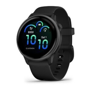 Garmin vívoactive 6 GPS Smartwatch 42mm Bluetooth Slate with Black Band – 1.2" AMOLED, 11-Day Battery