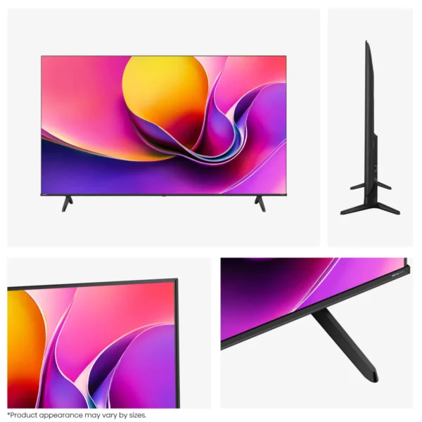 Hisense 55E6QTUK 55" 4K Ultra HD HDR Smart TV – Dolby Vision, Freely, VIDAA, 3x HDMI 2.1 (2025)