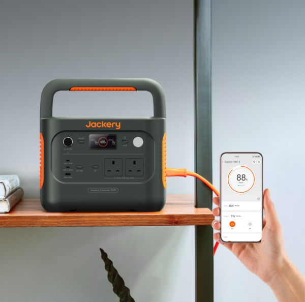 Jackery Explorer 1000 v2 Portable Power Station, 1070Wh LiFePO4, 1500W AC Output, 1-Hour Emergency Charge