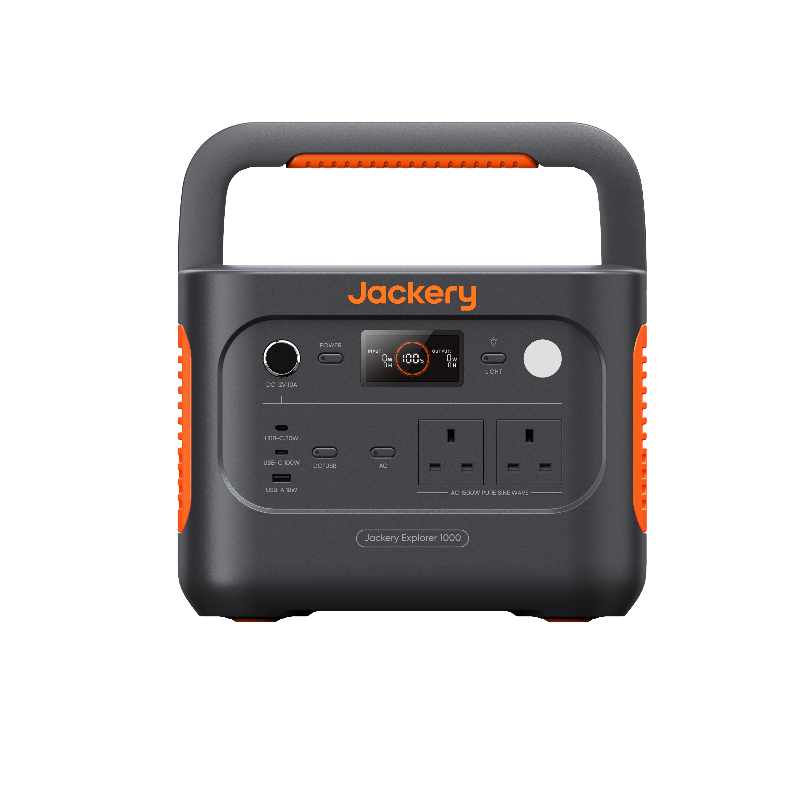 Jackery Explorer 1000 v2 Portable Power Station, 1070Wh LiFePO4, 1500W AC Output, 1-Hour Emergency Charge