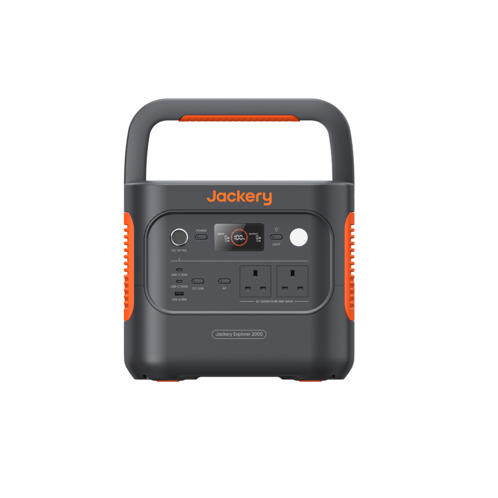 Jackery Explorer 2000 v2 Portable Power Station 2042Wh, 2200W (4400W Surge), LiFePO4, UK Sockets