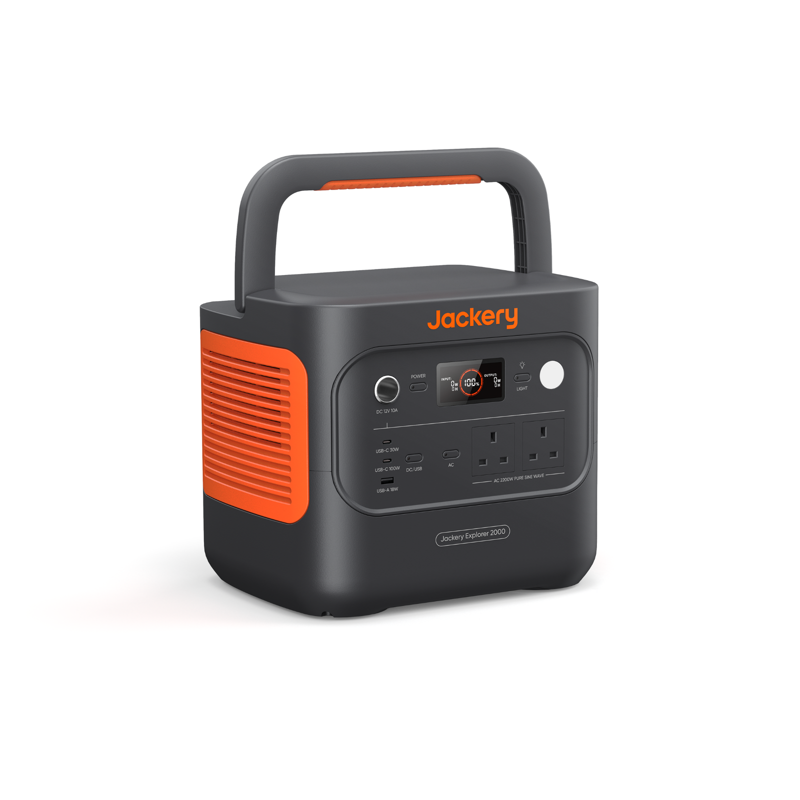 Jackery Explorer 2000 v2 Portable Power Station 2042Wh, 2200W (4400W Surge), LiFePO4, UK Sockets