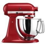 KitchenAid Artisan 5KSM125BER Tilt-Head Stand Mixer, 4.7L Bowl, 300W, 10 Speeds, Empire Red