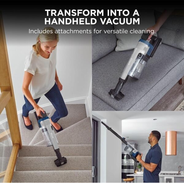 Shark Stratos Pet Pro Cordless Stick Vacuum IZ402UKTSB, Anti Hair Wrap Plus, Clean Sense IQ, Up to 60 Min