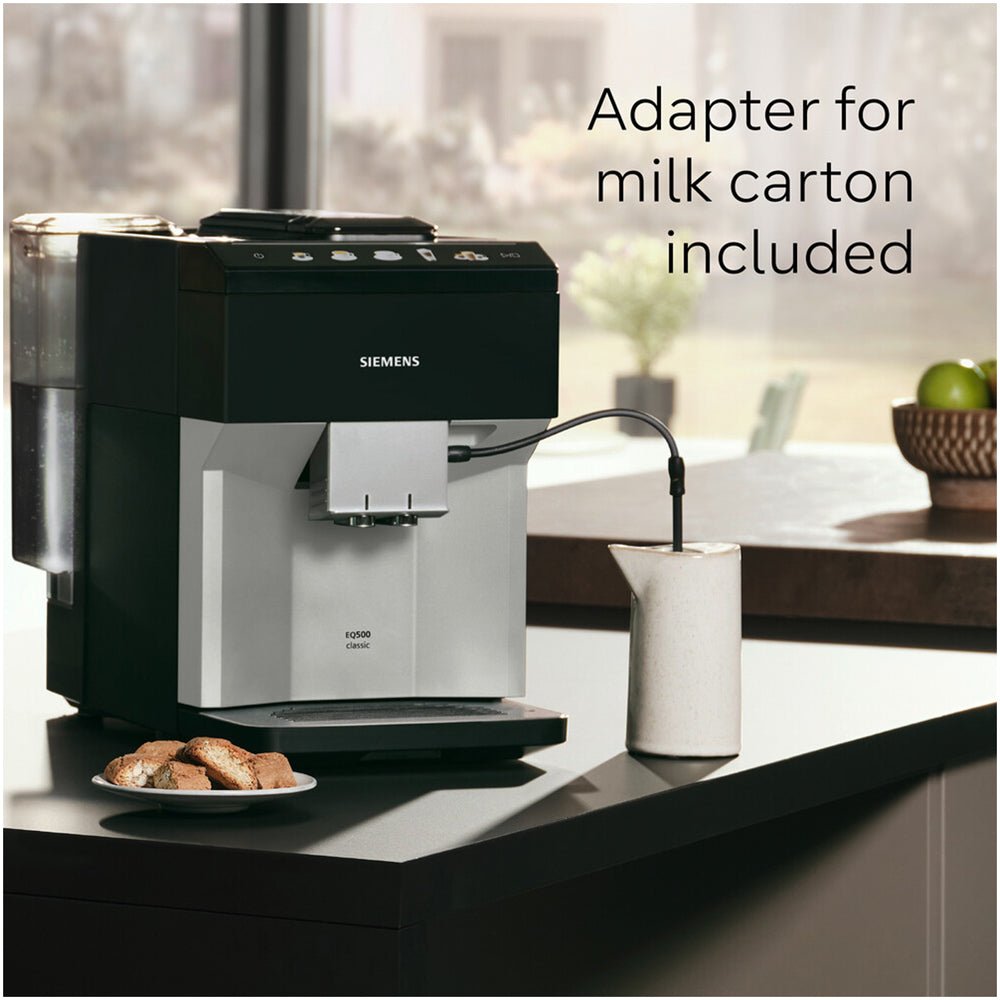 Siemens TP515GB1 EQ500 Bean to cup coffee machine Black Silver