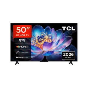 TCL 50V6D-UK 50" 4K HDR Smart Fire TV (2026), HDR10+, Dolby Atmos & DTS:X, HDMI 2.1 Game Master